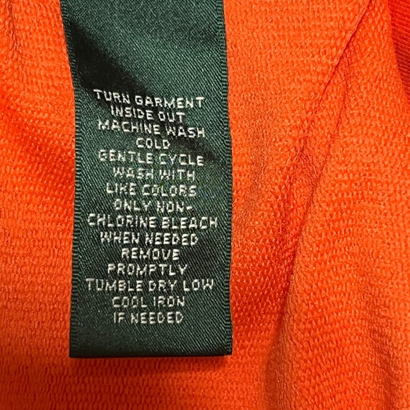 L-RL Ralph Lauren Active Women's XL Orange Navy Full Zip Stretch Athletic Jacket - Picture 8 of 13